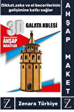Premium Görsel Zeka El Becerisi Geliştirici Boyanabilir Puzzle Oyun Dekoratif Demonte Ahşap 3D Maket