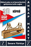 Premium Görsel Zeka El Becerisi Geliştirici Boyanabilir Puzzle Oyun Dekoratif Demonte Ahşap 3D Maket