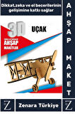 Premium Görsel Zeka El Becerisi Geliştirici Boyanabilir Puzzle Oyun Dekoratif Demonte Ahşap 3D Maket