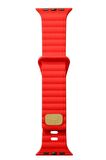 Apple Watch Ultra 49mm Uyumlu KRD-73 Şerit Tasarım Lüx Silikon Kordon