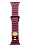 Apple Watch Ultra 49mm Uyumlu KRD-73 Şerit Tasarım Lüx Silikon Kordon