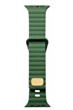 Apple Watch Ultra 49mm Uyumlu KRD-73 Şerit Tasarım Lüx Silikon Kordon