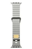 Apple Watch Ultra 49mm Uyumlu KRD-73 Şerit Tasarım Lüx Silikon Kordon