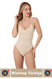 Özel Üretim İz İç Göstermez Kaymaz Sıkılaştırıcı Toparlayıcı Çıtçıtlı String Body Korse