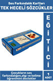Çocuk Eğitici Ses Farkındalığı İşitsel Algı Dikkat Gelişim FARKINDALIK KARTLARI TEK HECELİ SÖZCÜKLER