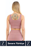 Yüksek Kaliteli Göğüs Toparlayan Sarkma Önleyen Gündelik Spor Kullanım Kalın Askılı Crop Büstiyer