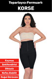 Özel Üretim Vücut Şekillendirici Beden Küçülten Sıkılaştıran Fermuarlı Klasik Toparlayıcı Korse