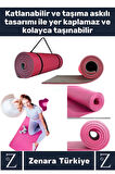 Özel Üretim Kompakt Taşıma Askılı Çift Taraflı Su Geçirmez Kamp Uyku Minder Yoga Pilates Matı 16 Mm