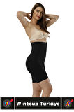 Özel Üretim İz İç Göstermez Kaymaz Sıkılaştırıcı Şekillendirici LAZER KESİM Yüksek Bel Paçalı Korse