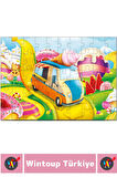 Premium Eğlenceli El Göz Koordinasyon Problem Çözme Beceri Geliştirici Çocuk PUZZLE ŞEKER DİYARI