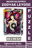 Eğlenceli El Göz Koordinasyon Beceri Görsel Algı Geliştirici Çocuk 1000 Parça PUZZLE ZODYAK LEYDİSİ