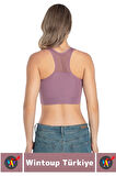 Özel Üretim Göğüs Toparlayıcı Sarkma Önleyen Spor Gündelik Kullanım Tül Detay Çok Şık Crop Büstiyer