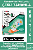 Eğlenceli Eğitici Görsel Algı Zeka Problem Çözme Becerisi Geliştirici Çocuk Oyun ŞEKLİ TAMAMLA
