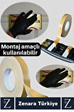 Uzun Ömürlü Ultra Güçlü Kolay Uygulanır İz Bırakmaz Çift Taraflı Köpük Bant 18 Mm X 2 Metre 2 Adet
