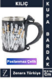 Premium Dekoratif Hediyelik Genç Yetişkin Eğlenceli Tasarım Figür Paslanmaz Çelik Kupa Bardak