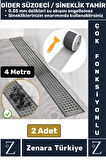 Suya Dayanıklı 0.55 Mm Delikli Sineklik Tamir Kiti Gider Süzgeci Saç Kıl Ayırıcı 12 CmX4 Metre 2Adet