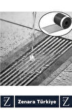 Suya Dayanıklı 0.55 Mm Delikli Sineklik Tamir Kiti Gider Süzgeci Saç Kıl Ayırıcı 12 CmX4 Metre 2Adet