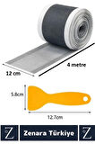 Suya Dayanıklı 0.55 Mm Delikli Sineklik Tamir Kiti Gider Süzgeci Saç Kıl Ayırıcı 12 CmX4 Metre 2Adet
