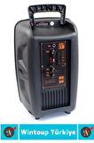 Yüksek Kaliteli DJ Bass AUX USB SF Kart Giriş Radyo Karaoke Mikrofon 8 Inch RGB Bluetooth Hoparlör