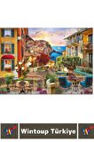 El Göz Koordinasyon Beceri Görsel Algı Geliştirici 1000 Parça Çocuk PUZZLE İTALYA'DA GÜN BATARKEN