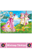 Eğlenceli El Göz Koordinasyon Beceri Geliştirici Çocuk 2X50 Parça PUZZLE SONBAHAR VE YAZ PRENSESLERİ
