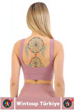 Göğüs Toparlayıcı Sarkma Önleyen Gündelik Spor Kullanım Şık Kalın Askılı Fitilli Crop Büstiyer