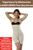 Özel Üretim İz İç Göstermez Kaymaz Sıkılaştırıcı Şekillendirici LAZER KESİM Tam Boy Korse