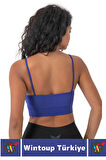 Göğüs Toparlayan Sarkma Önleyen Spor Gündelik Kullanım Şık Ön Çapraz Askı Detay Micro Crop Büstiyer