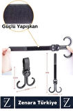Premium Portatif Kolay Kullanım Poşet Taşıma Bisiklet Bebek Arabası Çok Amaçlı Taşıma Kancası 10adet