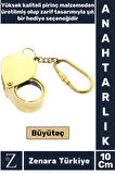 Premium Yüksek Kaliteli Pirinç Dekoratif Şık Hediyelik Nostaljik Koleksiyon BÜYÜTEÇ Anahtarlık