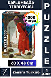 Premium Eğlenceli Eğitici Görsel Algı Problem Çözme Becerisi PUZZLE 1000Parça KAPLUMBAĞA TERBİYECİSİ