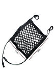 Araç Bagaj Filesi Çok Amaçlı Koltuk Arası ve Koltuk Arkası Ağ File Elastik 25cm x 30cm Ergonomik