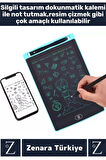 Premium Dijital Silgili Kalemli Çocuk Eğitim Tableti Grafik Ders Not Ödev Resim LCD Writing Tablet