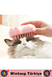 Evcil Hayvan Kedi Banyo Tüy Tarama Masaj Etkili Yumuşak Zararsız Pati Tasarımlı Pratik Buharlı Tarak