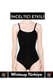 Özel Lazer Kesim İz Göstermez Toparlayıcı Askılı Çıtçıtlı Push UP Slip Body Zıbın Korse