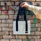 Kanvas Mini Tote Çanta, Yüksek Kalite Pamuk Kanvas Omuz Çantası, Günlük Mini Çanta, Hediyelik Tote