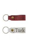 Türk Yazılı Deri Anahtarlık