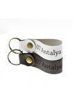 07 Antalya Yazılı İkili Set Deri Anahtarlık