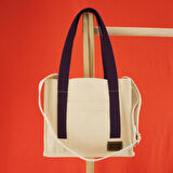 Mor Mini Tote Bag, Ön Cep Detaylı, 25 x 20 cm, Ayarlanabilir Omuz Askılı Kadın Kol ve Omuz Çantası