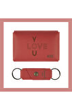 Nar Çiçeği, I LoVE YOu Sevenlere, İsme Özel Cüzdan Ve Anahtarlık Set, Efsane Hatıra Takım