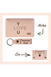 Yavru Ağzı, I LoVE YOu, İsme Özel Cüzdan Ve Anahtarlık Set, Efsane Hatıra, Her Zaman Yanında