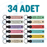 Ziraat Mühendisliği Mezunlarına Motivasyon Hediyesi, 34'lü Set, Adınıza Uyarlanmış Anahtarlık