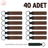 Açık Kahve & Siyah, Otomotiv Sektöründeki İşletmeler İçin 40' lı Anahtarık Set, Müşterilere Özel