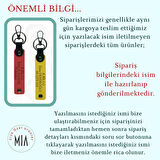 Yolların Sürücülerine İsim Plaka ve B Rh (-) Kan Grubu Yazılı x2 Deri Anahtarlık, K Turkuaz-Mavi-Ysl