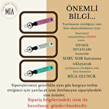 Motorculara Özel Üretilmiş, İsim Ve Plaka Yazılı Kişisel x2' li Anahtarlık Set, Kahve-Beyaz-SK