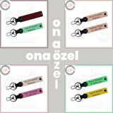 Ekiplere Özel Hediyelik Set, İsim Ve Plaka Yazılabilen x2'li Anahtarlık, Pembe-F Yeşil-Laci