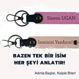 Arkadaşa En Güzel Armağan – İsme Özel İkili Anahtarlık Takımı, Gök Mavi-Sütlü Kahve
