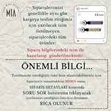 Sevgiliye Evlilik Teklifi Sürprizi, İsim & Soyisim Yazılı 2’li Anahtarlık Seti, Gri-F Yeşil-Siyah