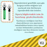 Babaya Doğum Günü Armağanı, İsim & Soyisim Yazılı 2’li Anahtarlık Seti, Pudra-Pembe-Siyah