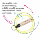 Doktora 14 Şubat Sürprizi, İsim & Soyisim Kişiselleştirilmiş 2’li Anahtarlık, Yeşil-Gök Mavi-Siyah